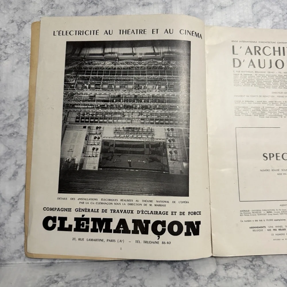 L'architecture d'aujourd'hui N°23 SPECTACLES Mai 1949 Magazine